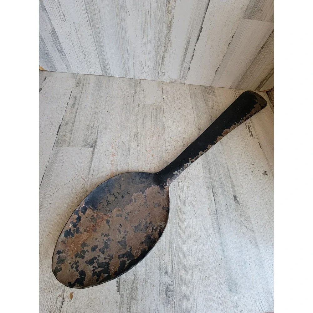 Large primitive metal spoon display unique farm house home decor figure